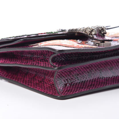 Gucci Elaphe Dragon Embroidered Medium Dionysus Shoulder Bag Violet Cyclamen Multicolor 5 of 9