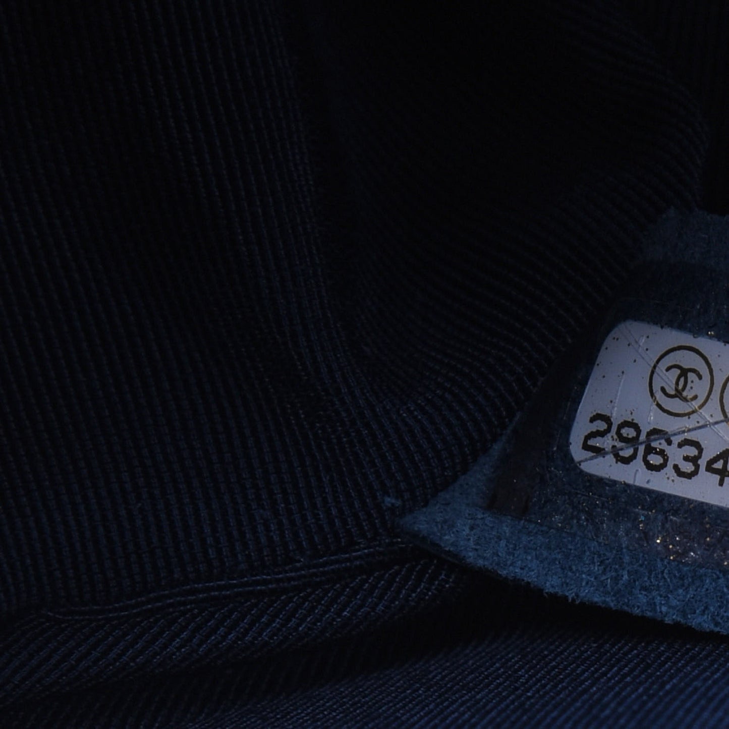 Velvet Quilted Medium Boy Flap Dark Blue
