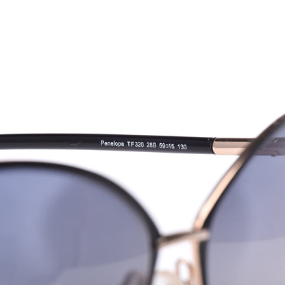 Tom Ford Penelope Vintage Round Sunglasses TF320 Black 7 of 8