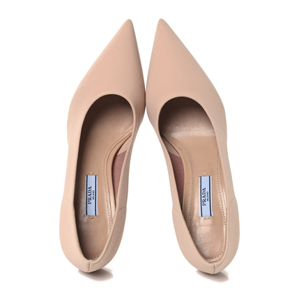 Prada Tessuto Tech Pumps 38.5 Nudo 2 of 8