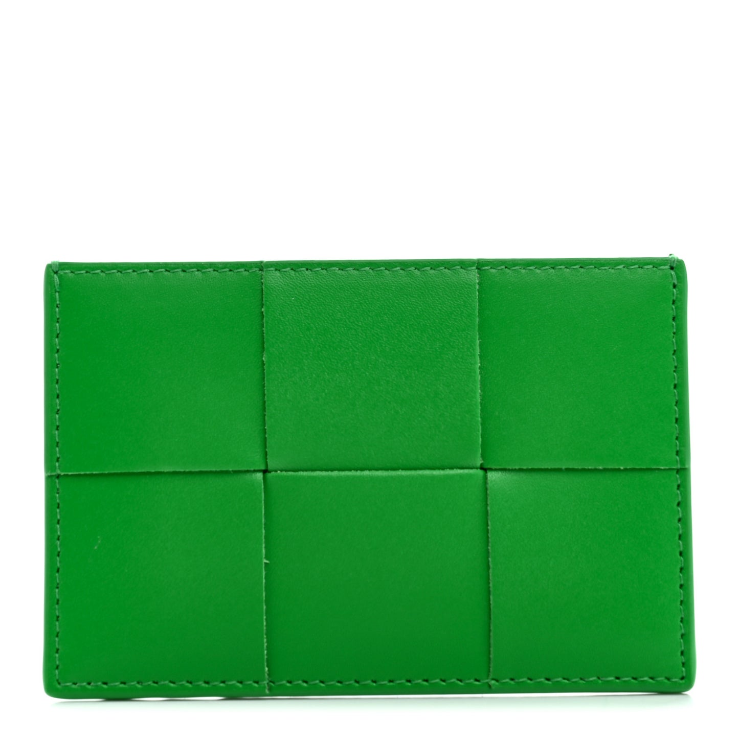 Nappa Intreccio Cassette Credit Card Holder Parakeet