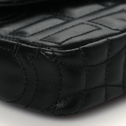 Salvatore Ferragamo Calfskin Quilted Gancini Mini Bag Black 8 of 9