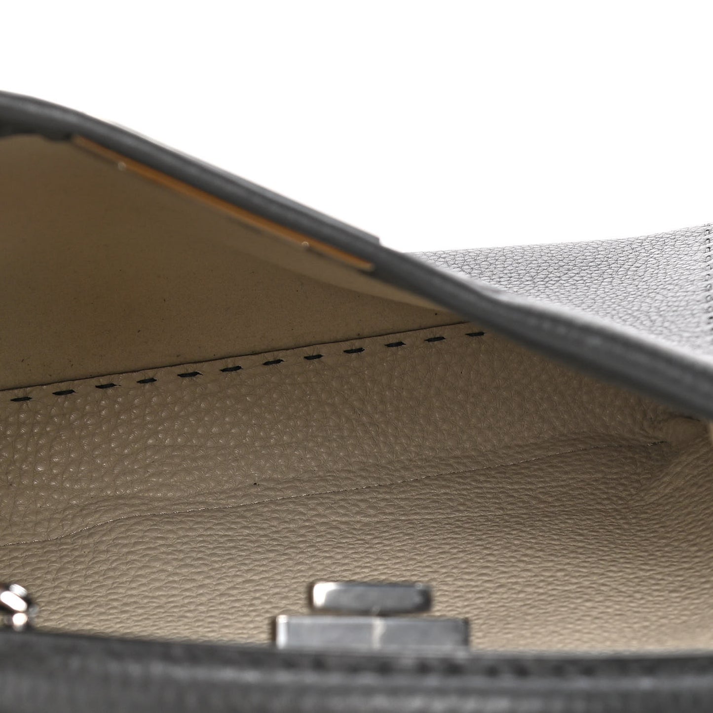 Cuoio Romano Selleria Bi-Color Medium Peekaboo Iconic Satchel Asfalto Latte