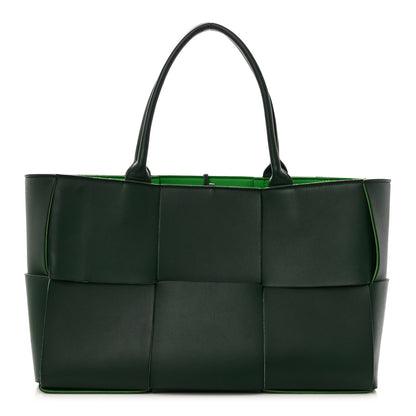 Bottega Veneta Calfskin Maxi Intrecciato Medium Arco Tote Raintree 3 of 11