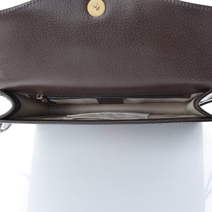 Gucci Grained Calfskin Web Animalier Shoulder Bag Brown 5 of 9
