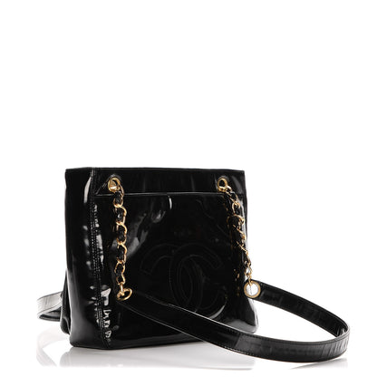 Chanel Patent CC Shoulder Bag Black 4 of 8