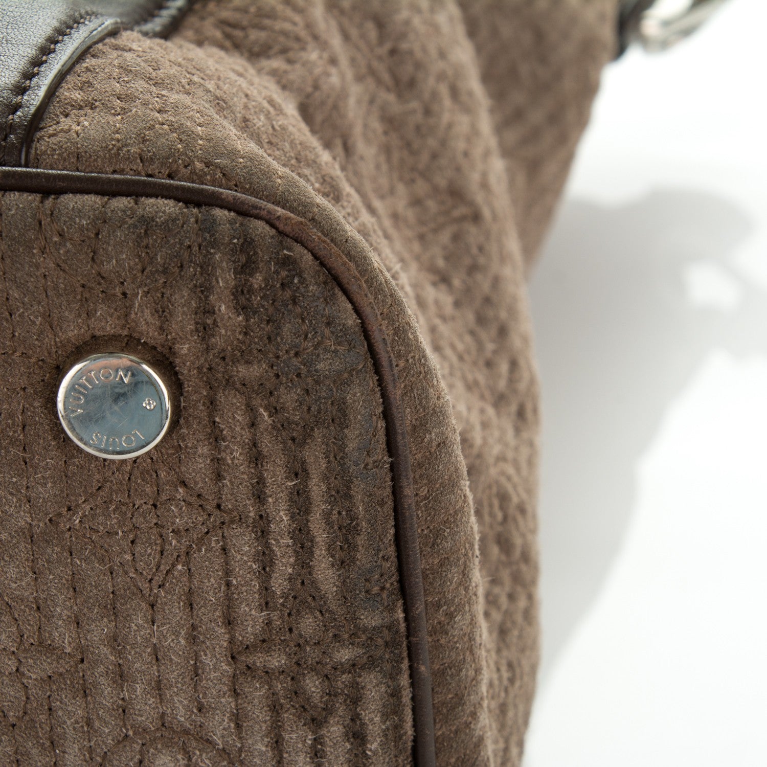 Louis Vuitton Monogram Suede Antheia IXIA MM BBrown 8 of 11
