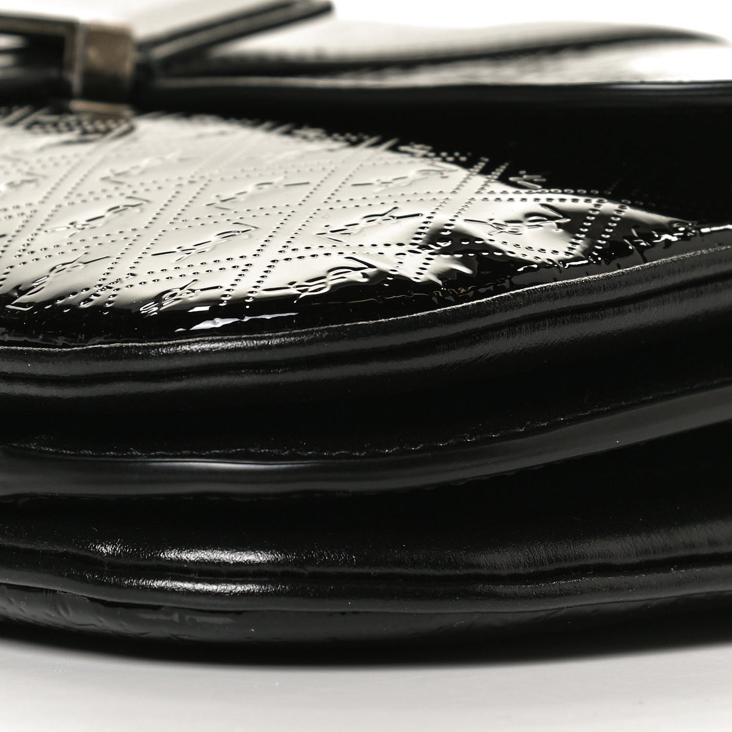 Patent Embossed Small Le Monogramme Satchel Black