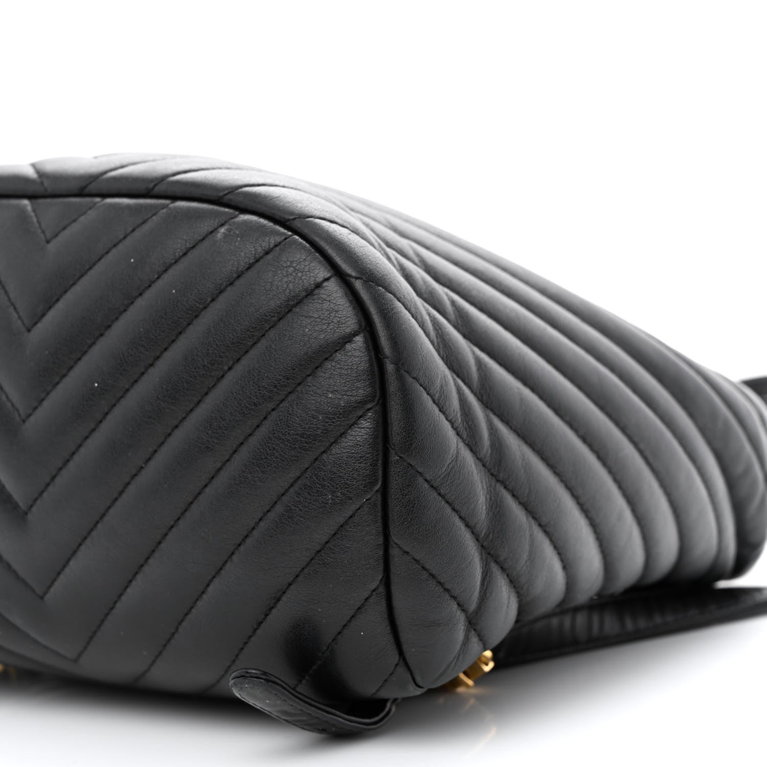 Chanel Calfskin Chevron Quilted Small Urban Spirit Backpack Black 10 of 12