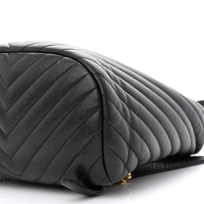 Chanel Calfskin Chevron Quilted Small Urban Spirit Backpack Black 10 of 12