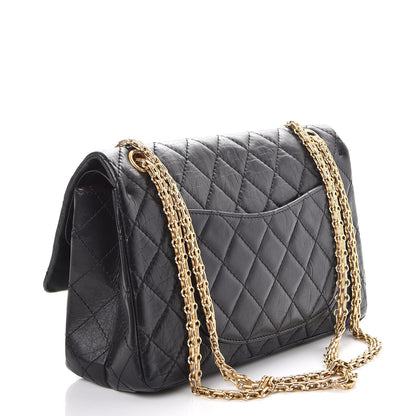 Chanel Aged Calfskin Quilted 2.55 Reissue 226 Flap Black 3 of 9