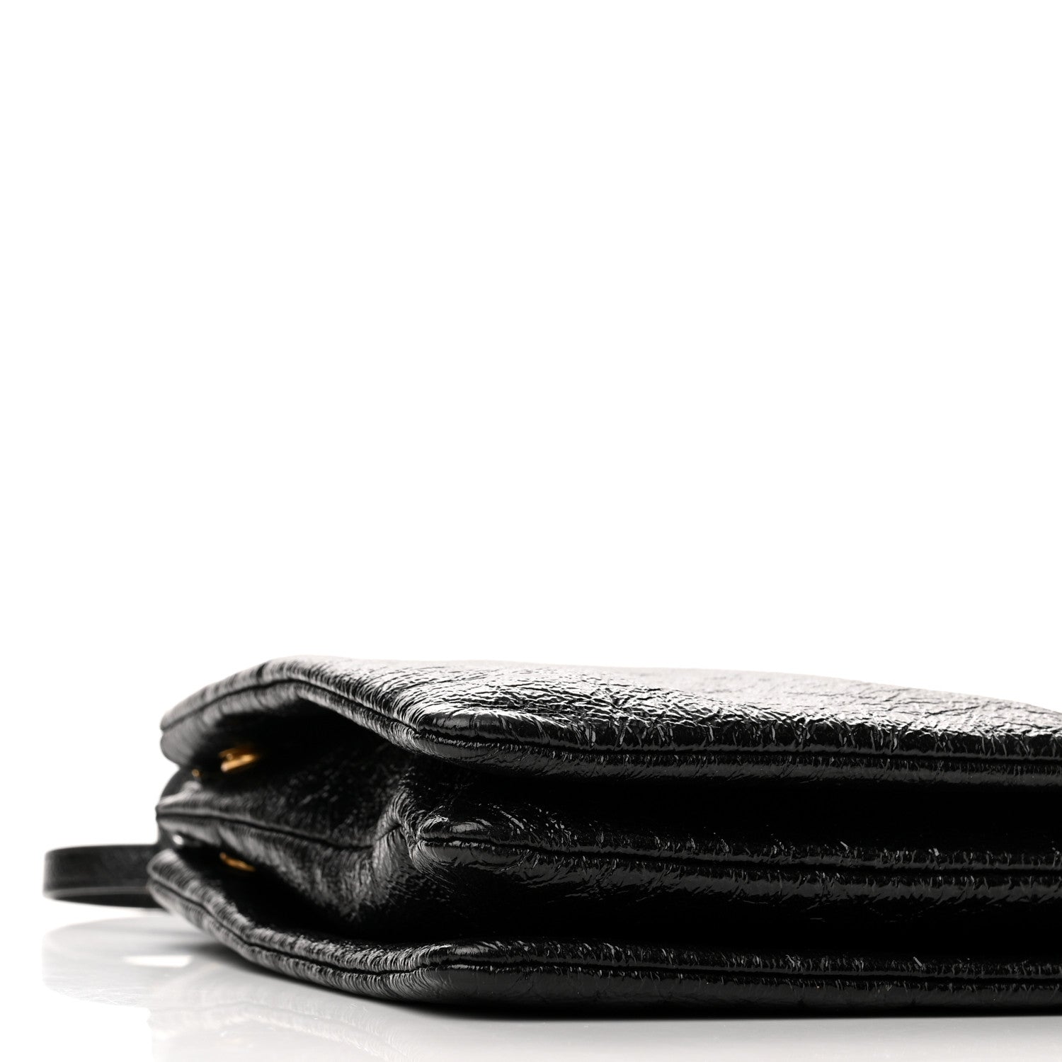 Celine Shiny Goatskin Large Trio Crossbody Bag Black 10 of 12