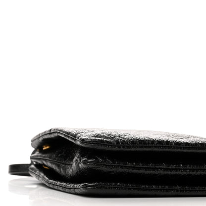 Celine Shiny Goatskin Large Trio Crossbody Bag Black 10 of 12