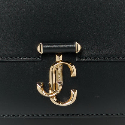 Jimmy Choo Calfskin Avenue Shoulder Bag Black 9 of 14