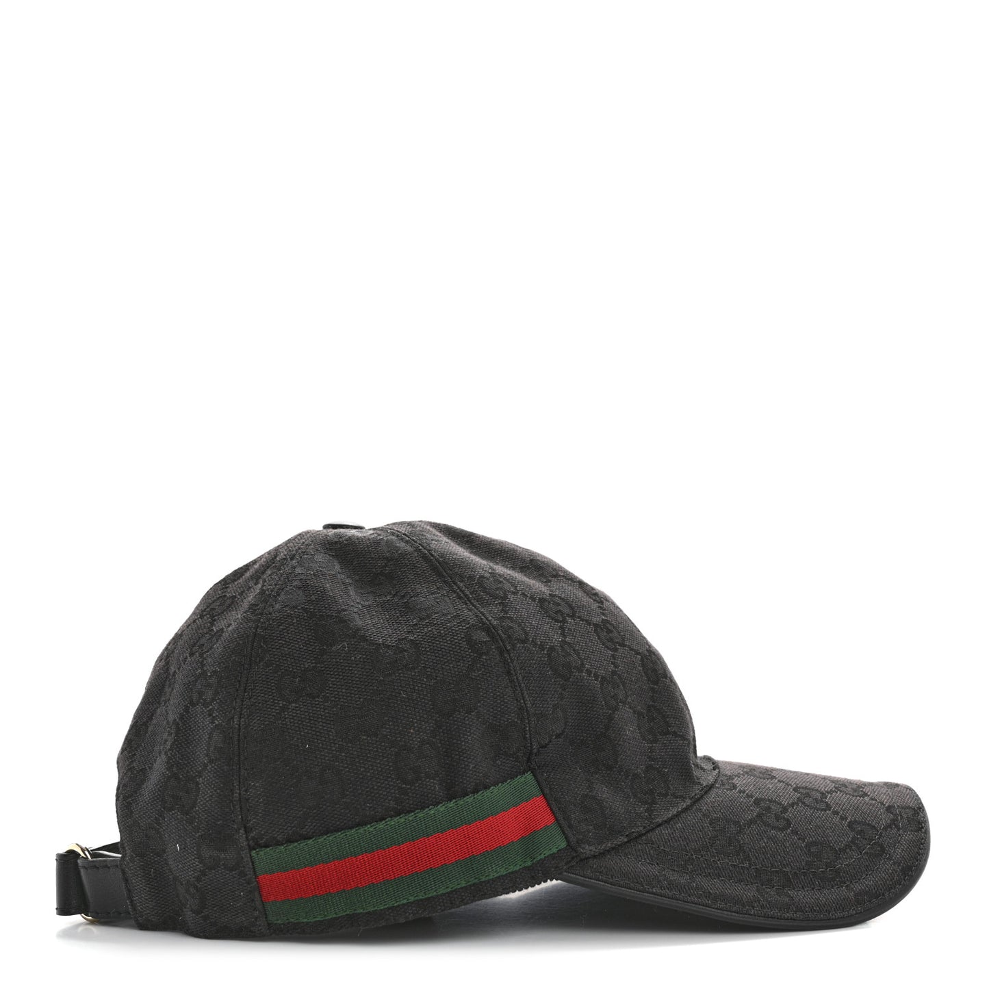 Monogram Web Baseball Hat L Black