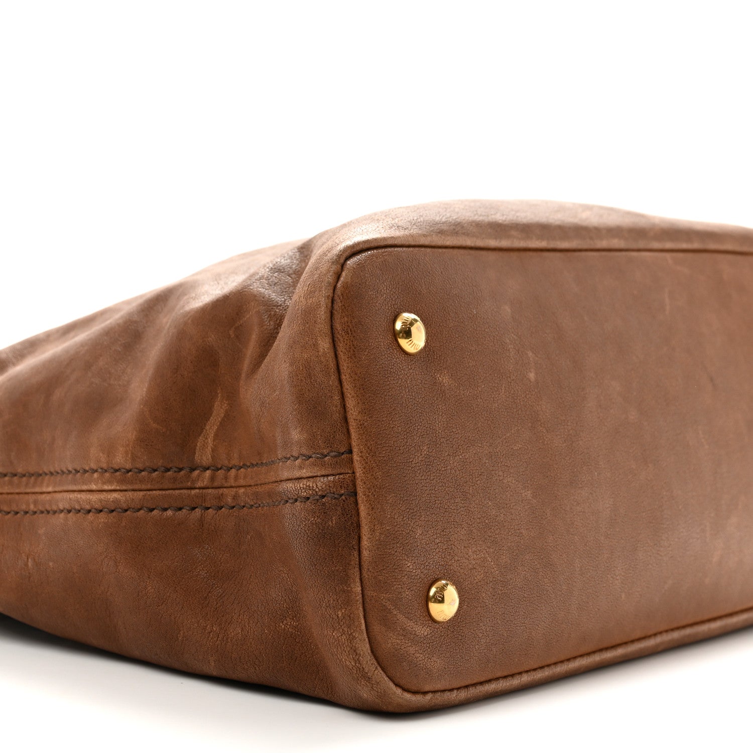 Miu Miu Nappa Aviator Medium Aventure Bag Rovere 8 of 12
