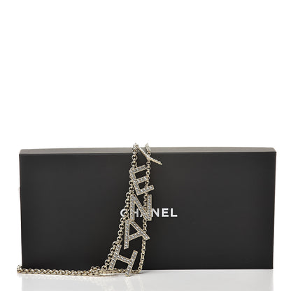 Chanel Metal Crystal 90's Icon Logo Chain Belt Gold 5 of 5