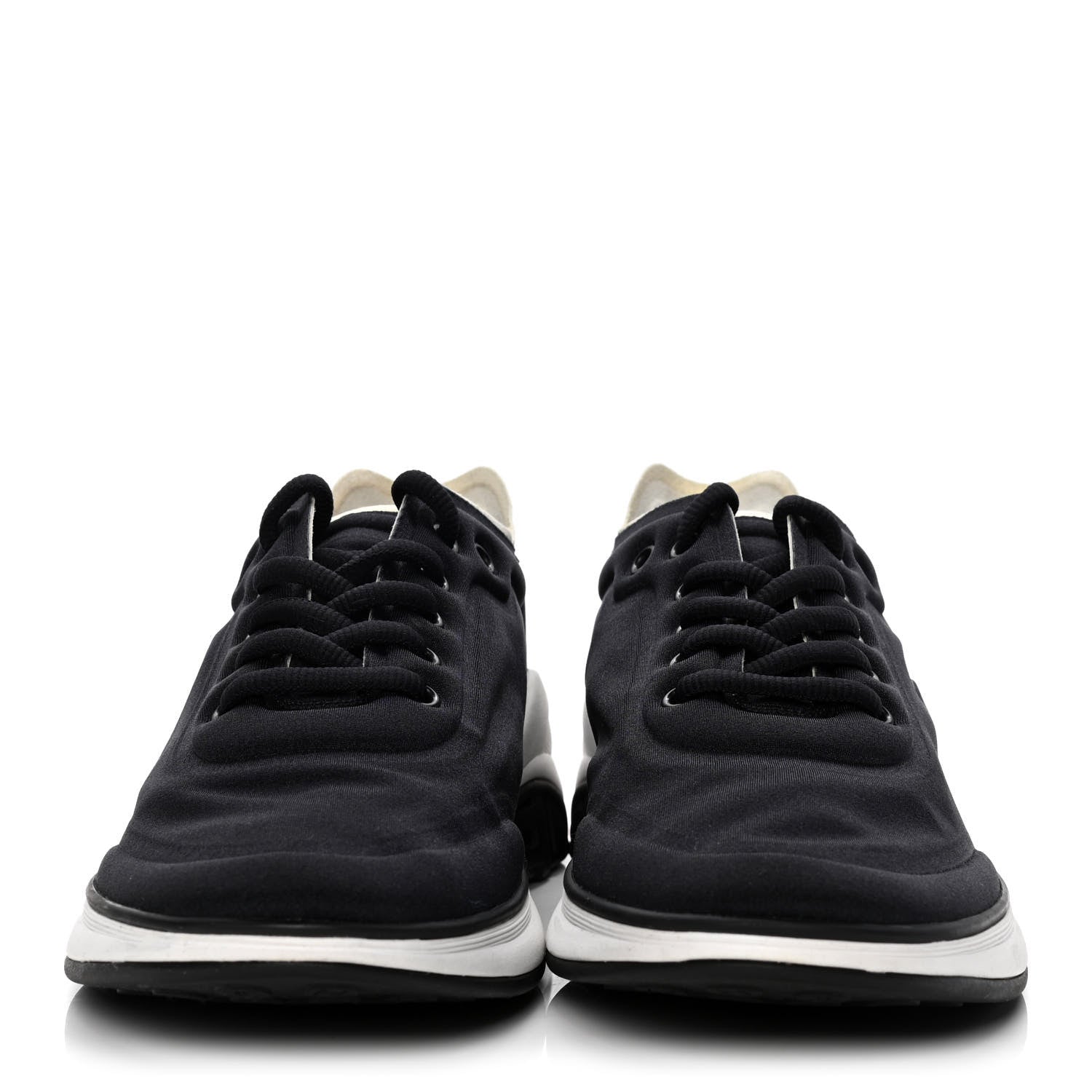 Chanel Lycra CC Sneakers 39 Black 2 of 5