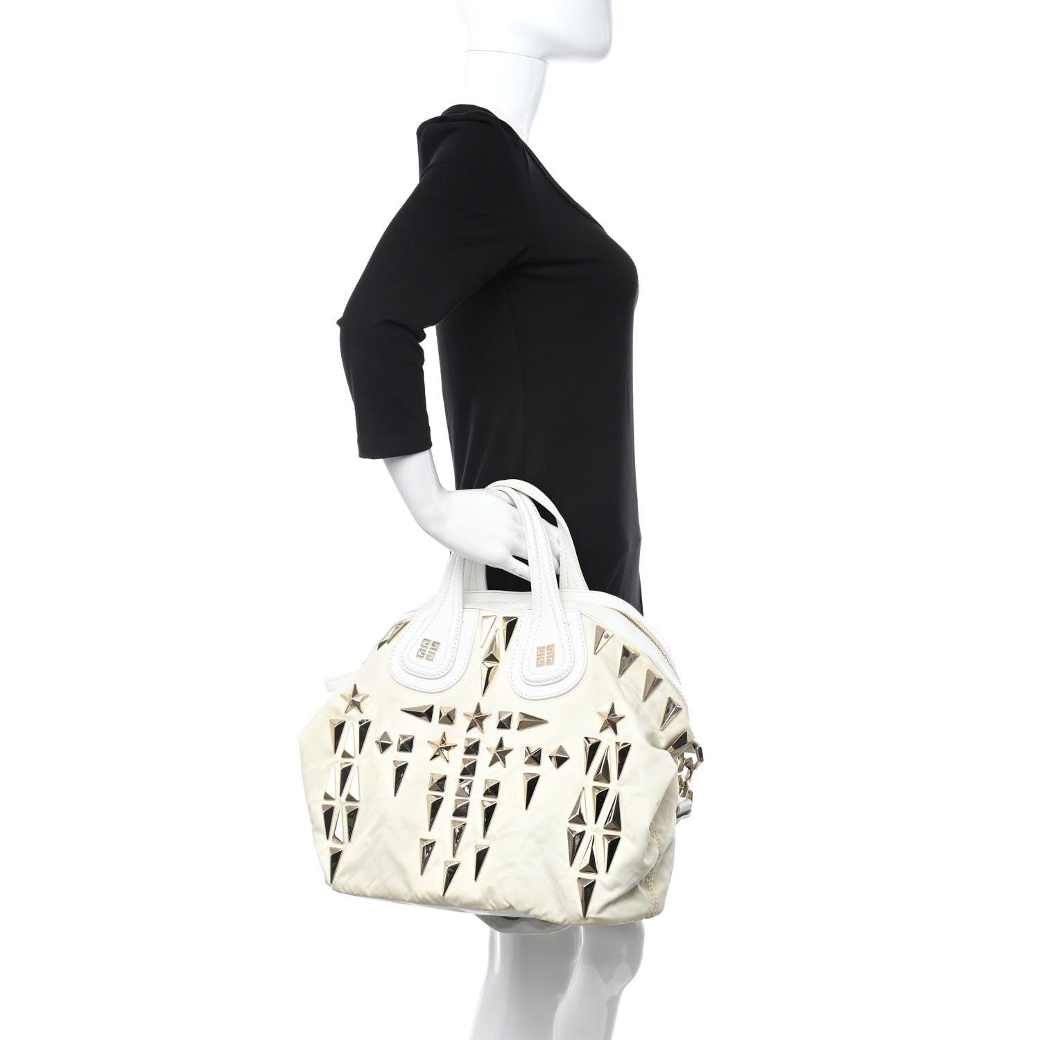 Givenchy Nylon Studded Medium Nightingale Light Beige 2 of 14