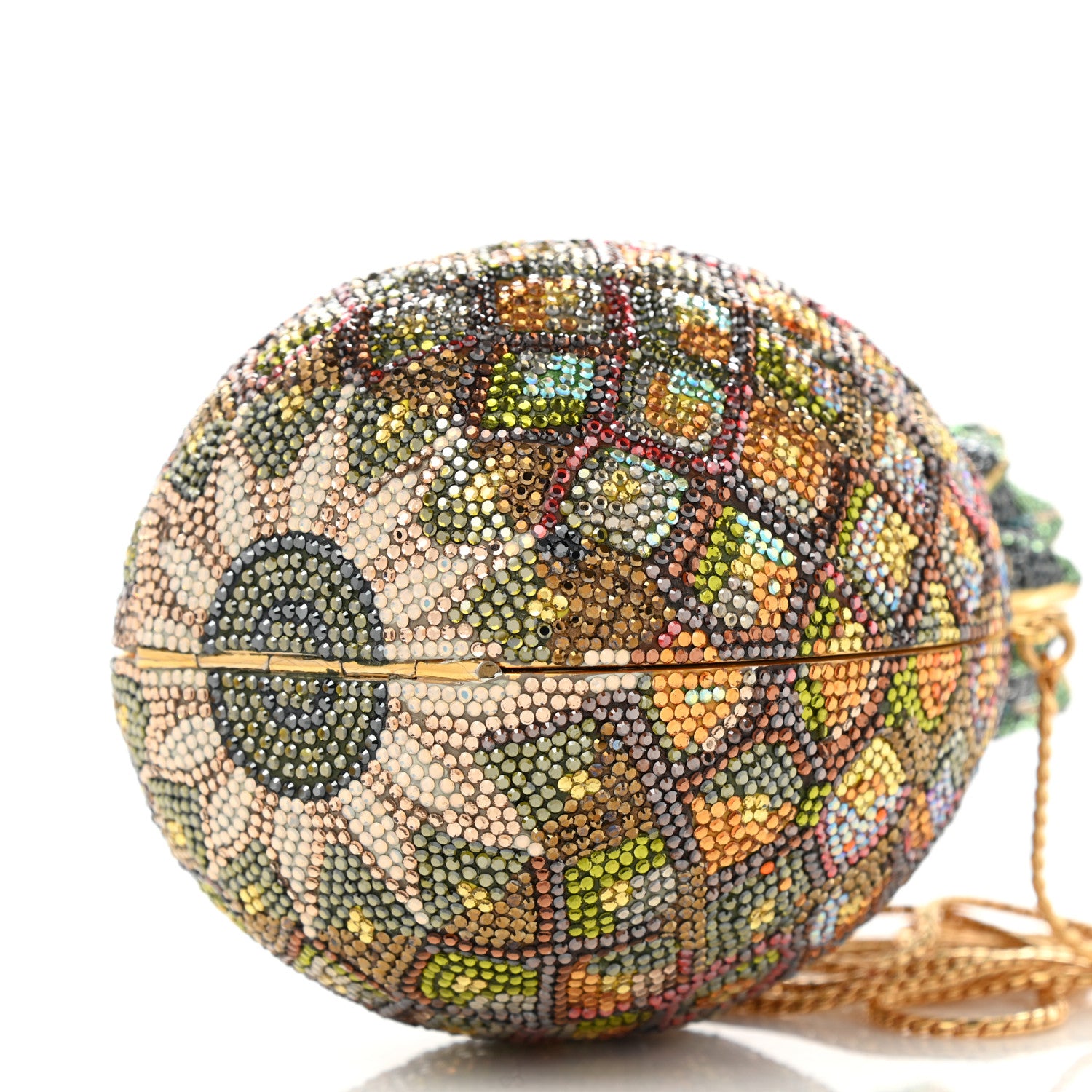 Judith Leiber Crystal Pineapple Minaudiere Clutch Multicolor 9 of 9