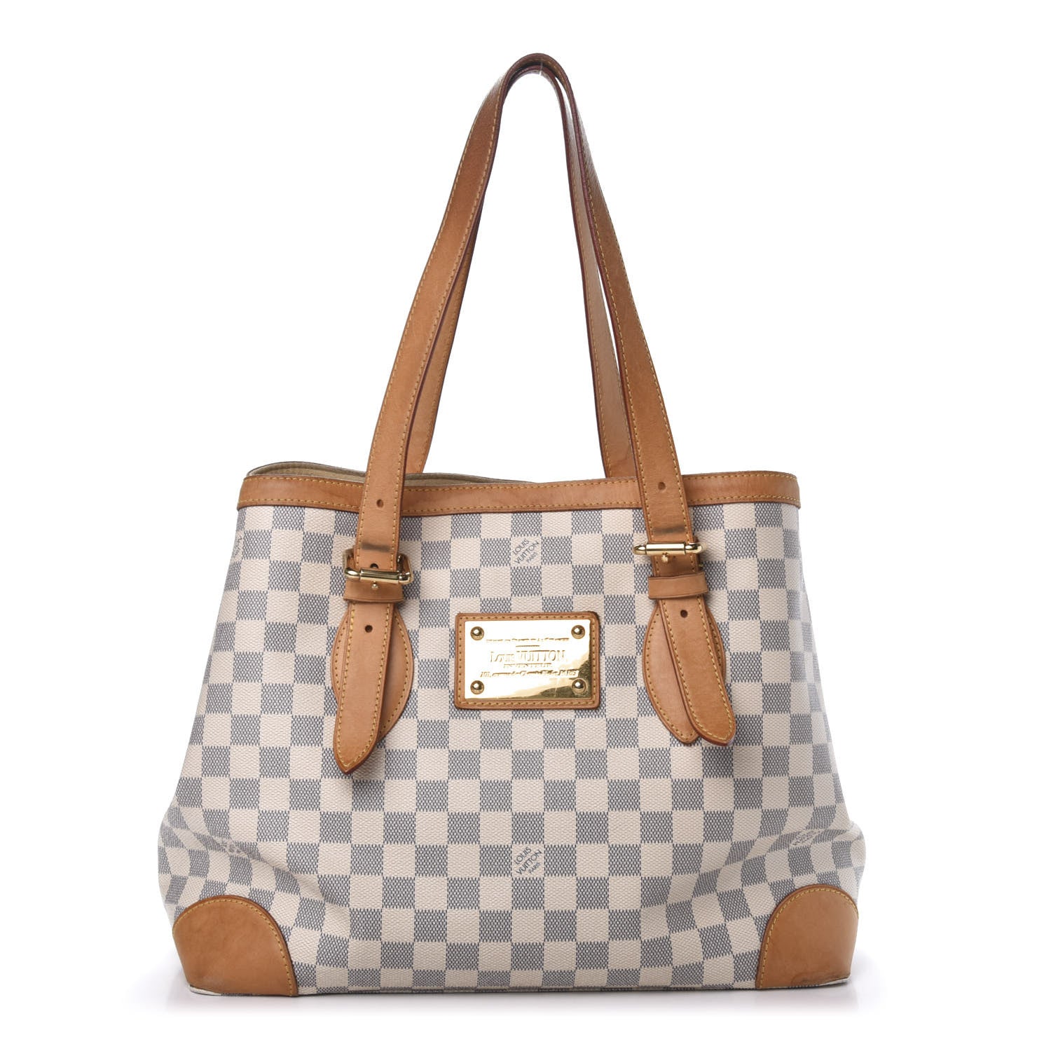 Louis Vuitton Damier Azur Hampstead MM 1 of 19