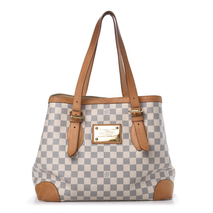 Louis Vuitton Damier Azur Hampstead MM 1 of 19