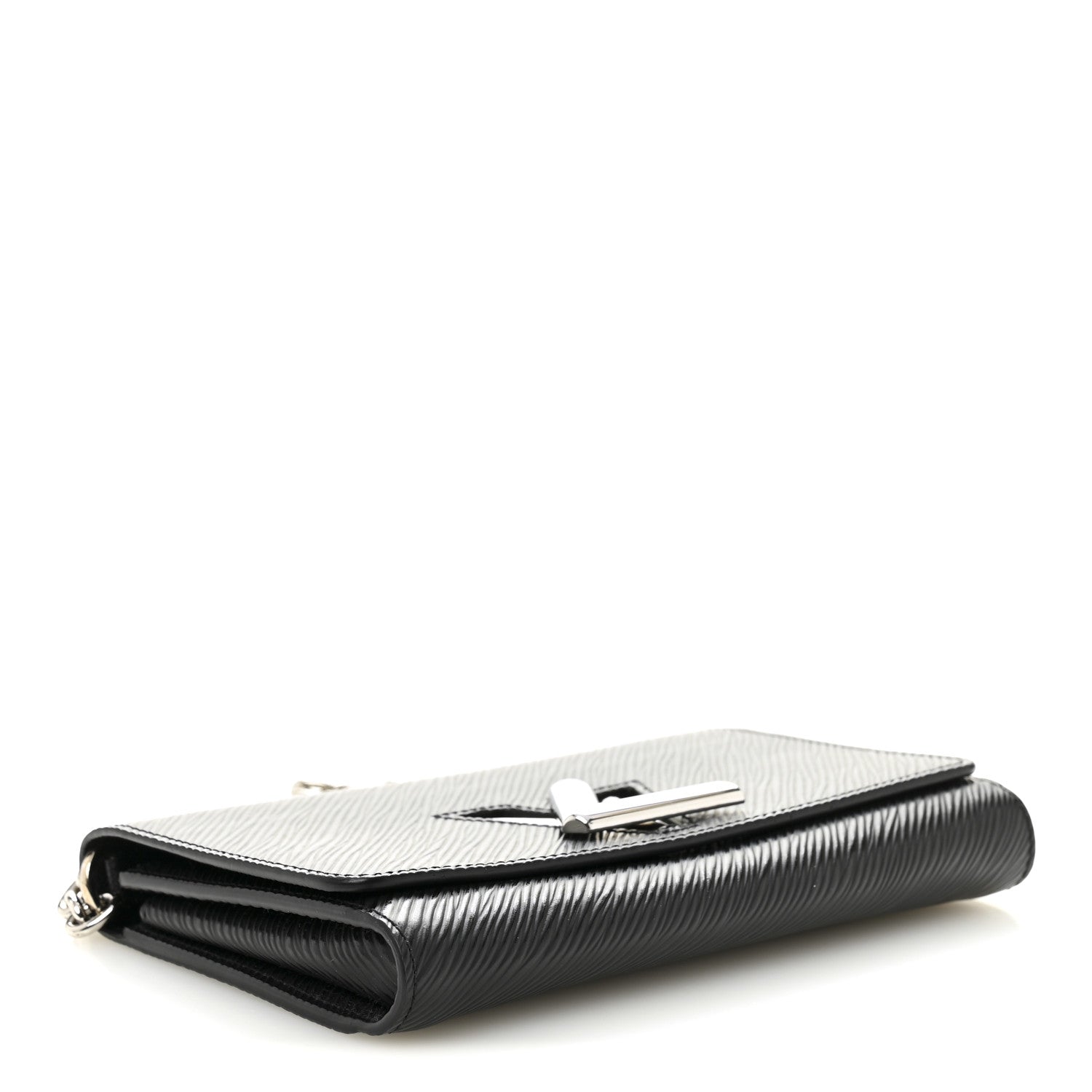 Louis Vuitton Epi Twist Chain Wallet Black 4 of 10