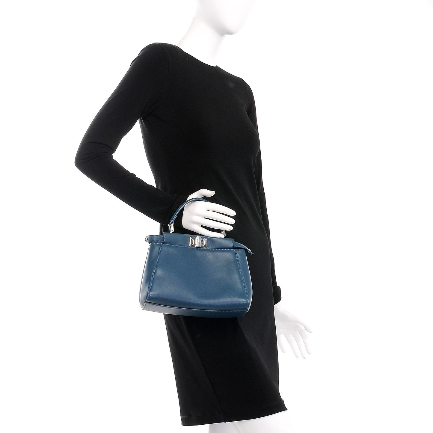 Nappa Mini Peekaboo Iconic Satchel Pavone