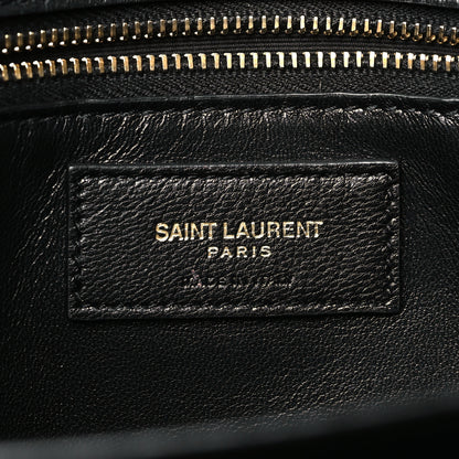 Saint Laurent Smooth Calfskin Le Maillon Satchel Black 6 of 11