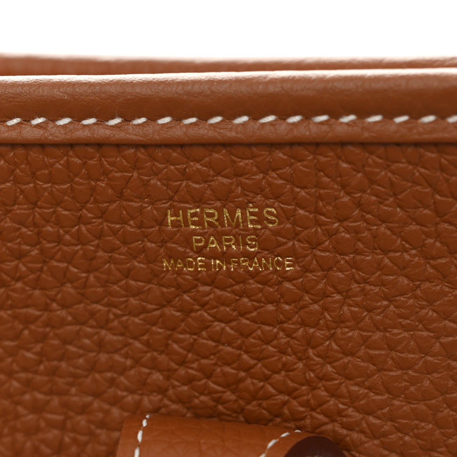 Hermes Taurillon Clemence Evelyne III PM Gold 6 of 10