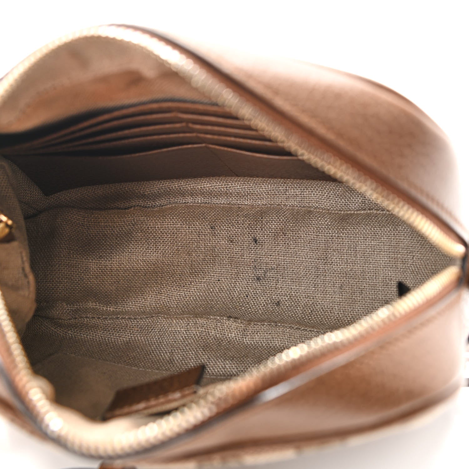 Gucci Monogram Mini Bree Messenger Bag Beige Tabacco 5 of 12
