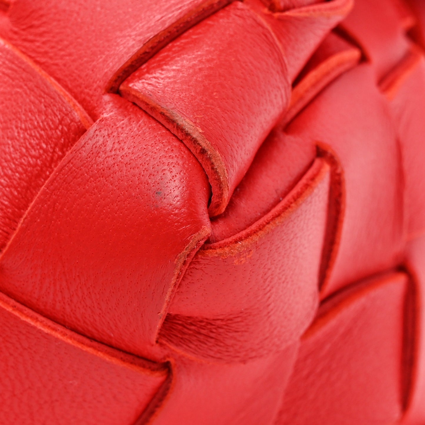 Nappa Intrecciato Mini Loop Camera Bag Redstone