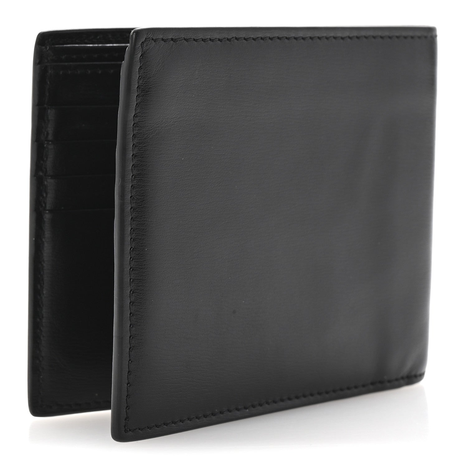 Saint Laurent Shiny Calfskin Tiny Bi-Wallet Black 3 of 8