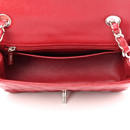 Chanel Caviar Quilted Mini Rectangular Flap Red 5 of 12
