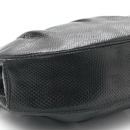 Judith Leiber Snakeskin Crystal Evening Bag Black 13 of 14