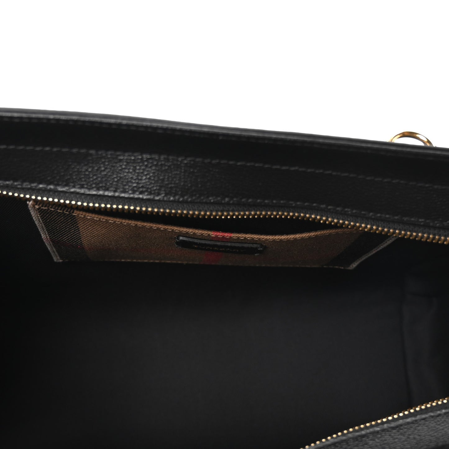 Calfskin Mega Check Small Banwell Tote Black