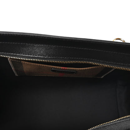 Burberry Calfskin Mega Check Small Banwell Tote Black 5 of 10