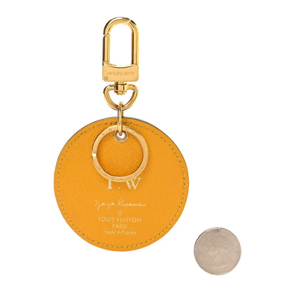 Louis Vuitton Monogram Kusama Town Key Ring Yellow 2 of 5