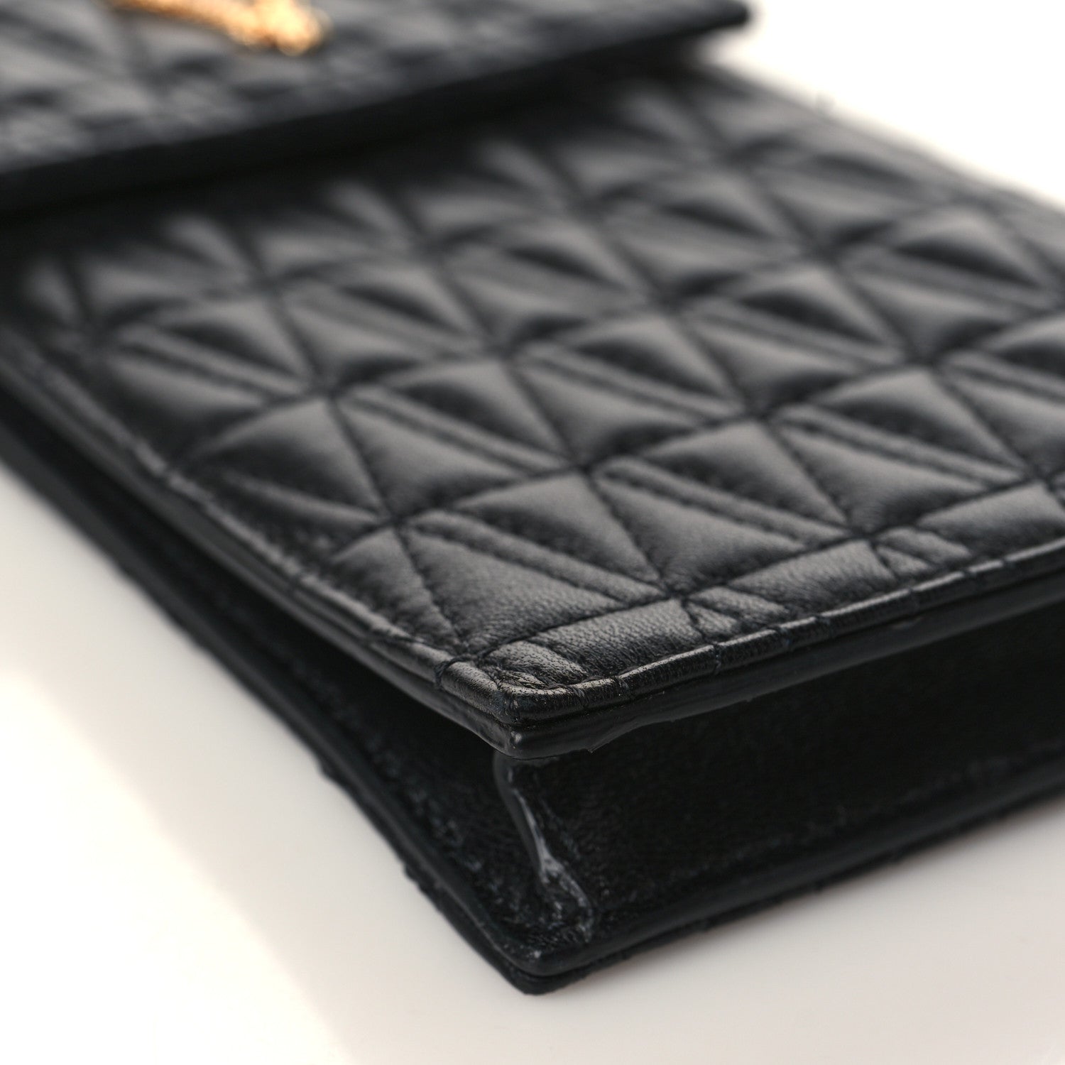 Versace Nappa Quilted Virtus Phone Phone Crossbody Black 7 of 8