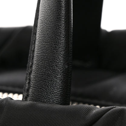 Prada Re-Nylon Nappa Triangle Quilted Padded Double Handled Zip Pocket Tote Black 11 of 12