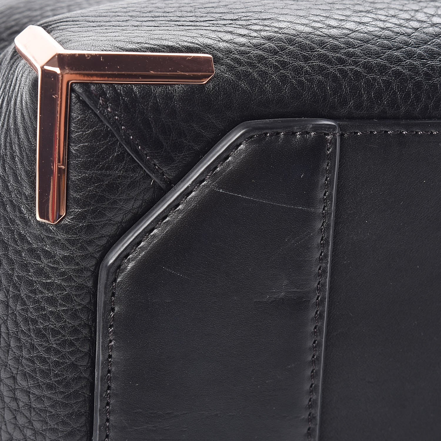Alexander Wang Pebbled Calfskin Small Emile Soft Black Rose Gold Hardware 8 of 8