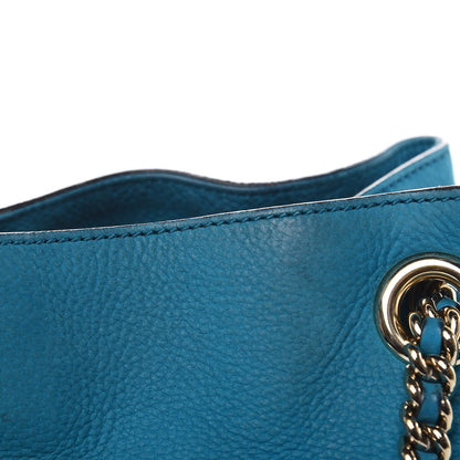 Gucci Vitello Range Medium Soho Chain Shoulder Bag Deep Cobalt 14 of 18