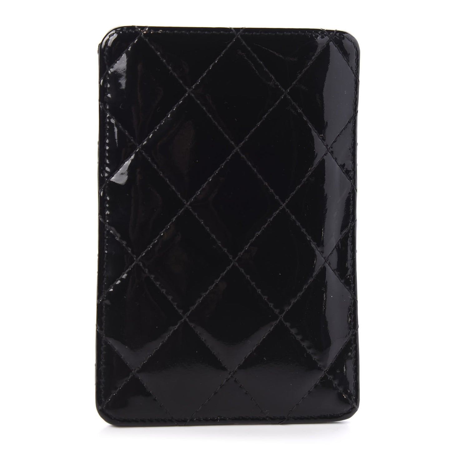 Patent Quilted Brilliant iPhone Case Black