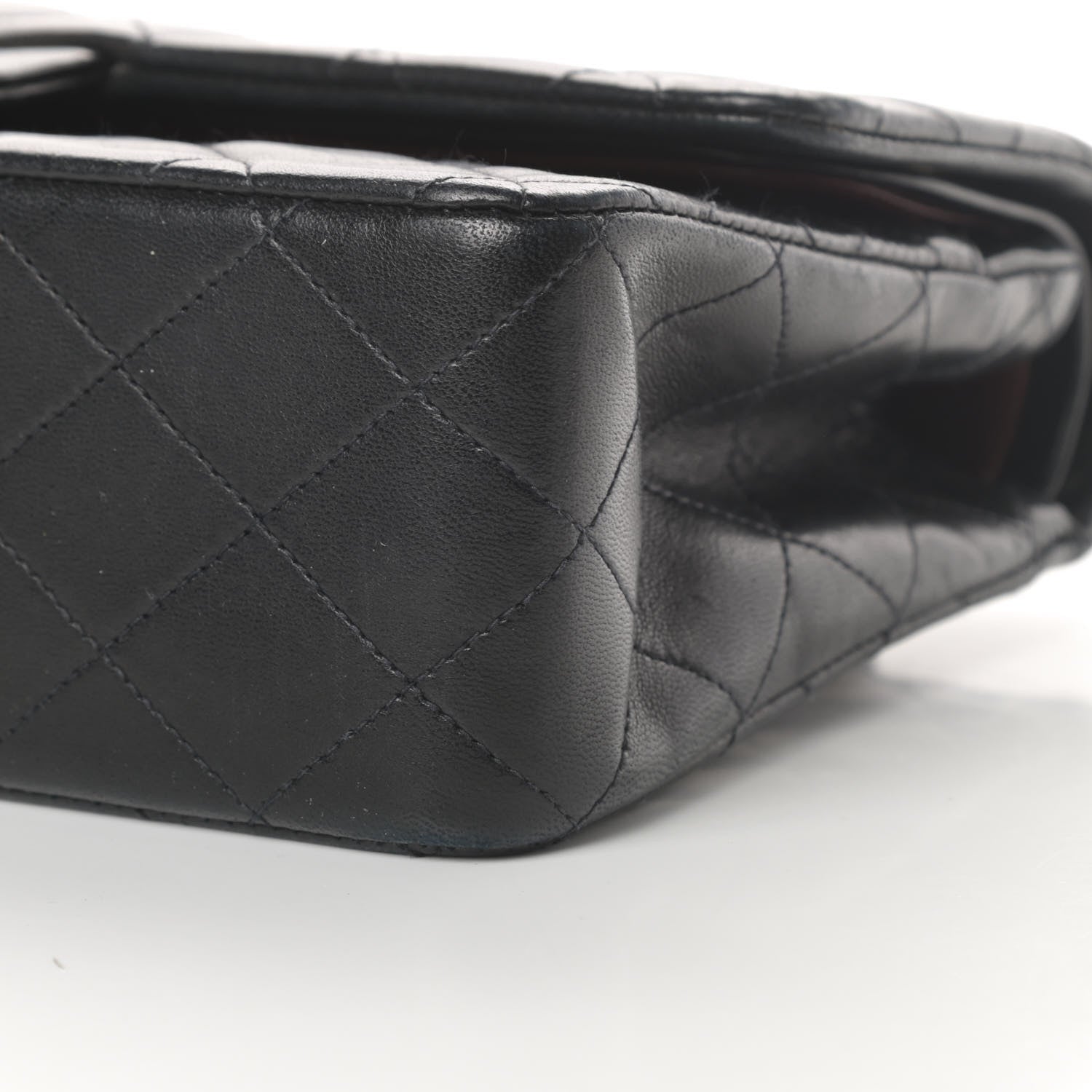 Chanel Lambskin Quilted Medium Double Flap Black 11 of 16