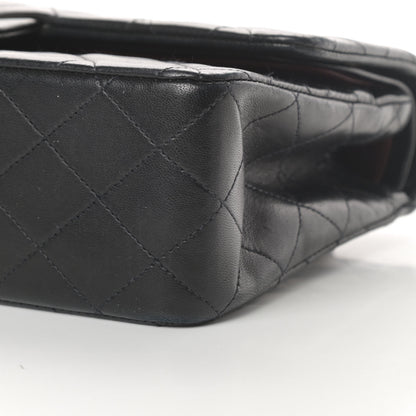 Chanel Lambskin Quilted Medium Double Flap Black 11 of 16