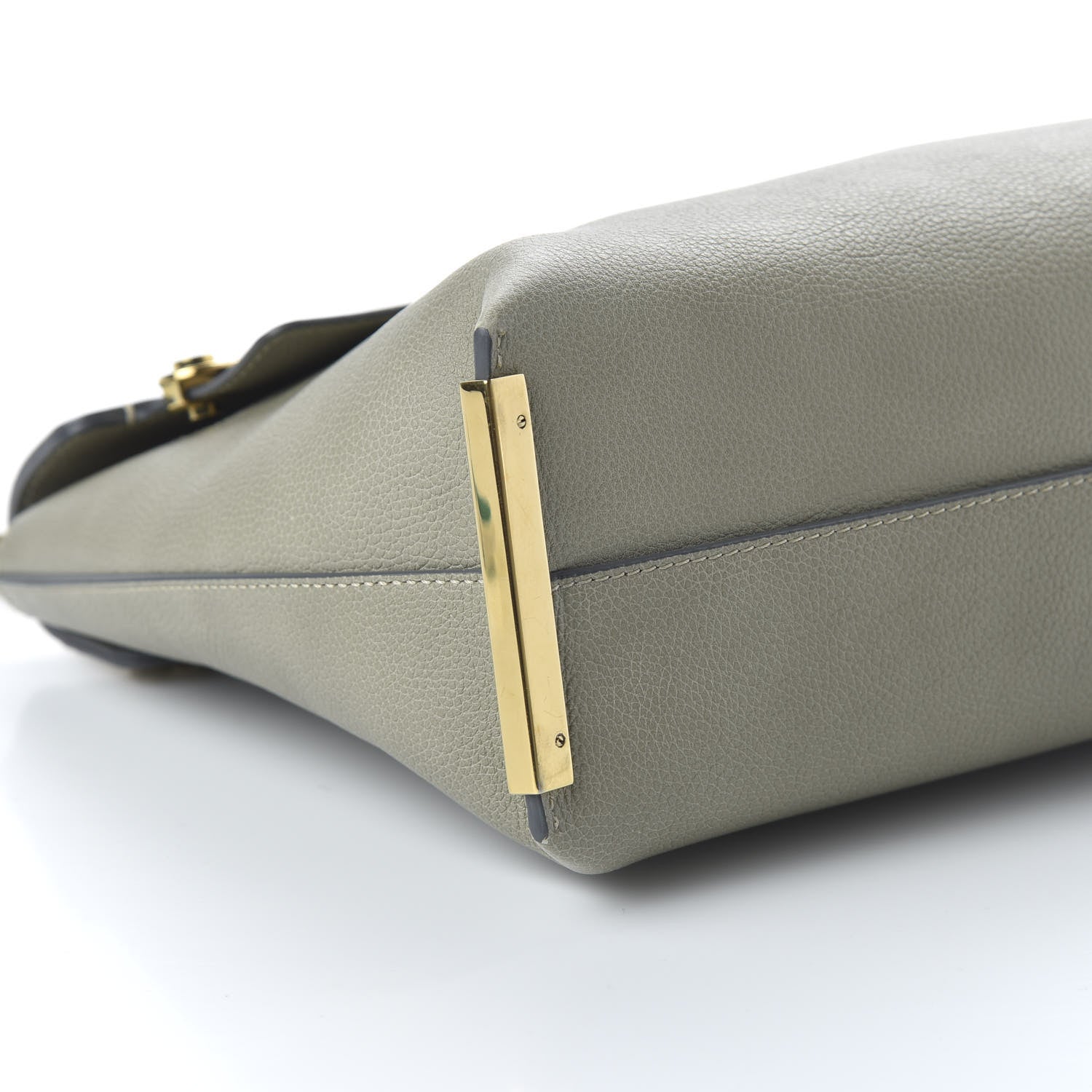 Chloe Calfskin Medium Clare Top Handle Bag Baobab Green 6 of 9