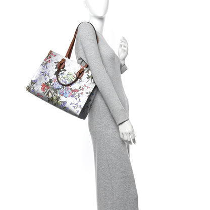 Louis Vuitton Metallic Monogram LV Garden OnTheGo MM Silver 2 of 9