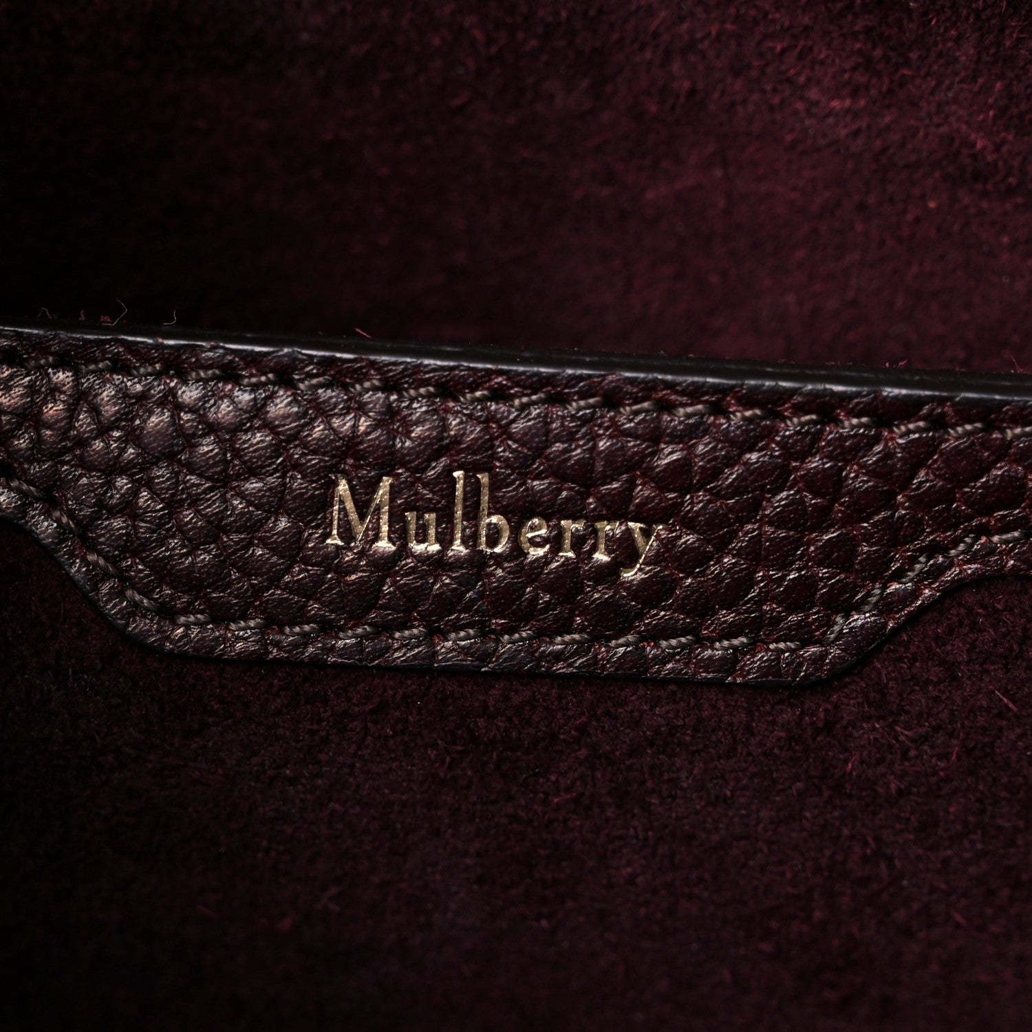 Mulberry Grain Vegetable Tanned Calfskin Small Zipped Bayswater Oxblood 6 of 15