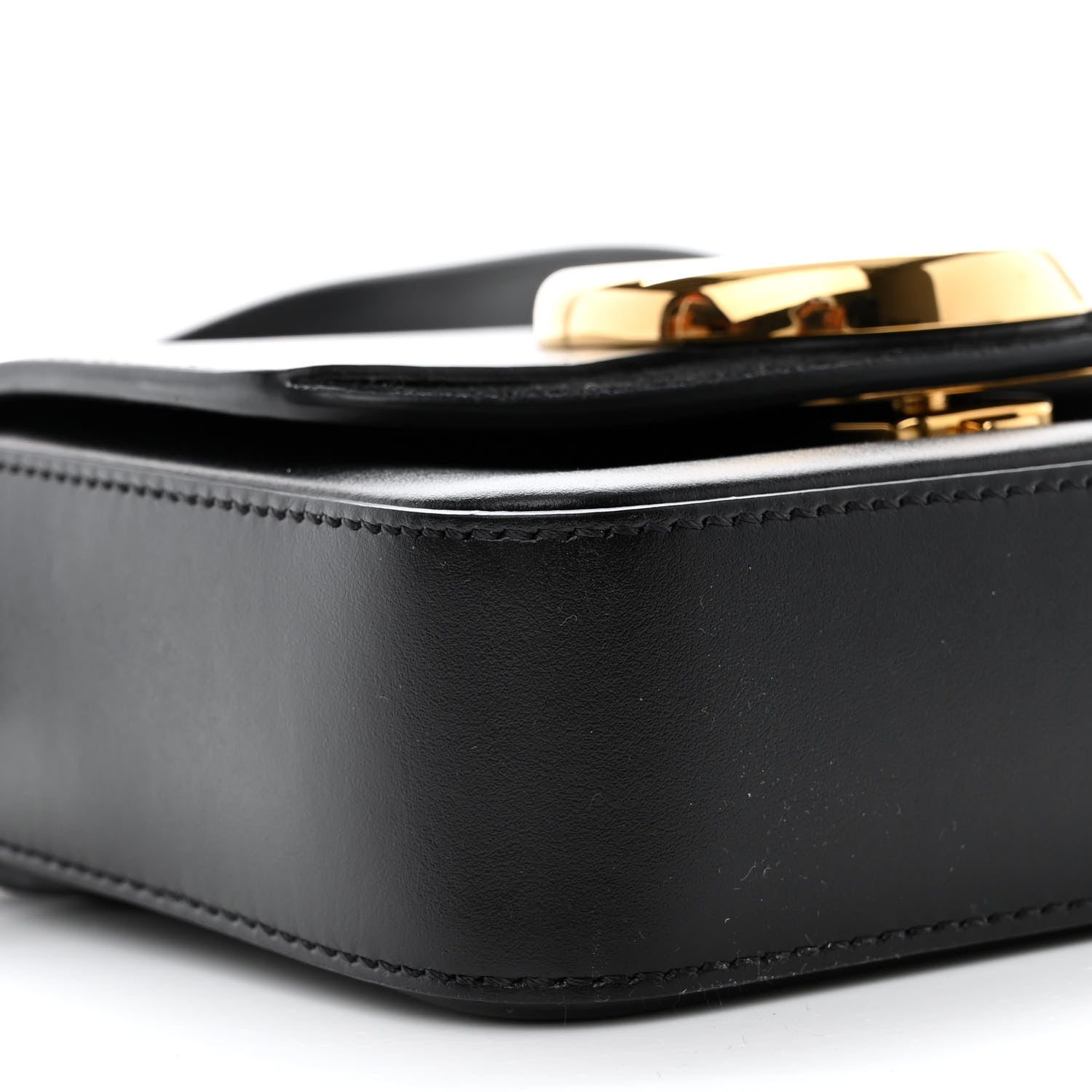 Chloe Shiny Calfskin Suede Mini C Double Carry Black 9 of 10