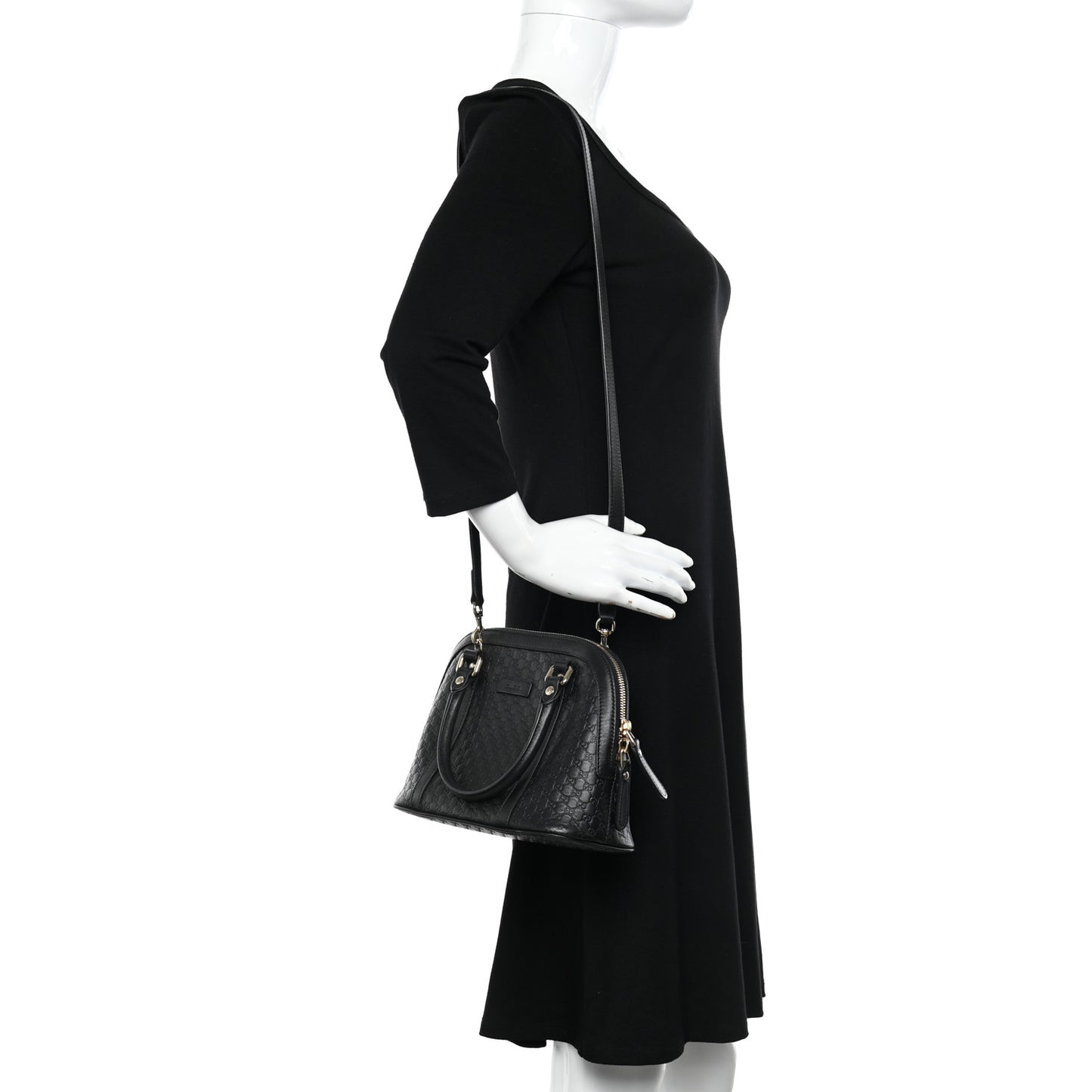 Microguccissima Mini Dome Bag Black